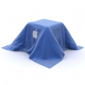 02118 Apple caisson bleu - fond ecran