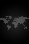 Map Monde fond noir - iPhone