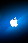 Apple Blue Logo - Fond iPhone