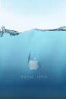 Wallpaper iPhone Apple - Water Design