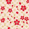 Luxe Louis Vuitton fleurie  - iPhone Wallpaper