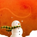 Winter snowman - Fond iPhone (1)