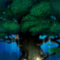 Herisson et arbre magique - Fond iPhone