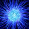 Blue Plasma Ball - Fond iPhone