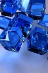 Cubes bleus - Fond iPhone