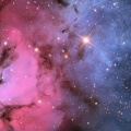 The-Trifid-Nebula-In-Stars-and-Dust-fond-iPhone-5