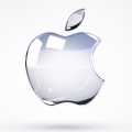 Glass Apple Logo - Wallpaper iPhone 5S HD