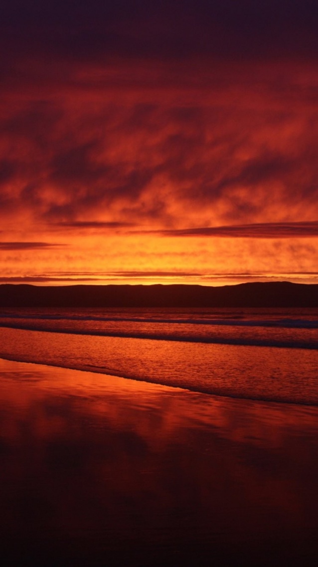 coucher de soleil orange fond ecran iPhone 6.jpg
