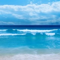 mer bleu fond pour iPhone 6 - 750x1334