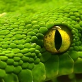 Oeil serpent vert - fond pour smartphone