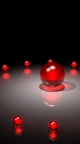 Spheres rouges 3D iPhone 6