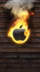 Apple Logo en feu
