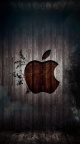 logo fond bois Apple - iPhone 6 (7)