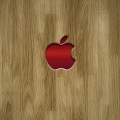 logo fond bois Apple - iPhone 6 (9)
