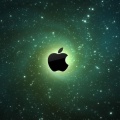 Space Apple LOGO 01 iPhone 6 Wallpapers