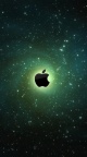 Space Apple LOGO 01 iPhone 6 Wallpapers