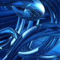 Abstract 3D blue 750x1334