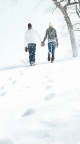 Couple dans la neige