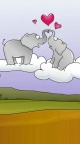 Elephant et coeur 750x1334