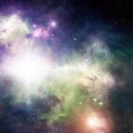 Nuée lumineuse galactique
