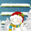 Bonhomme de neige - icone iPhone