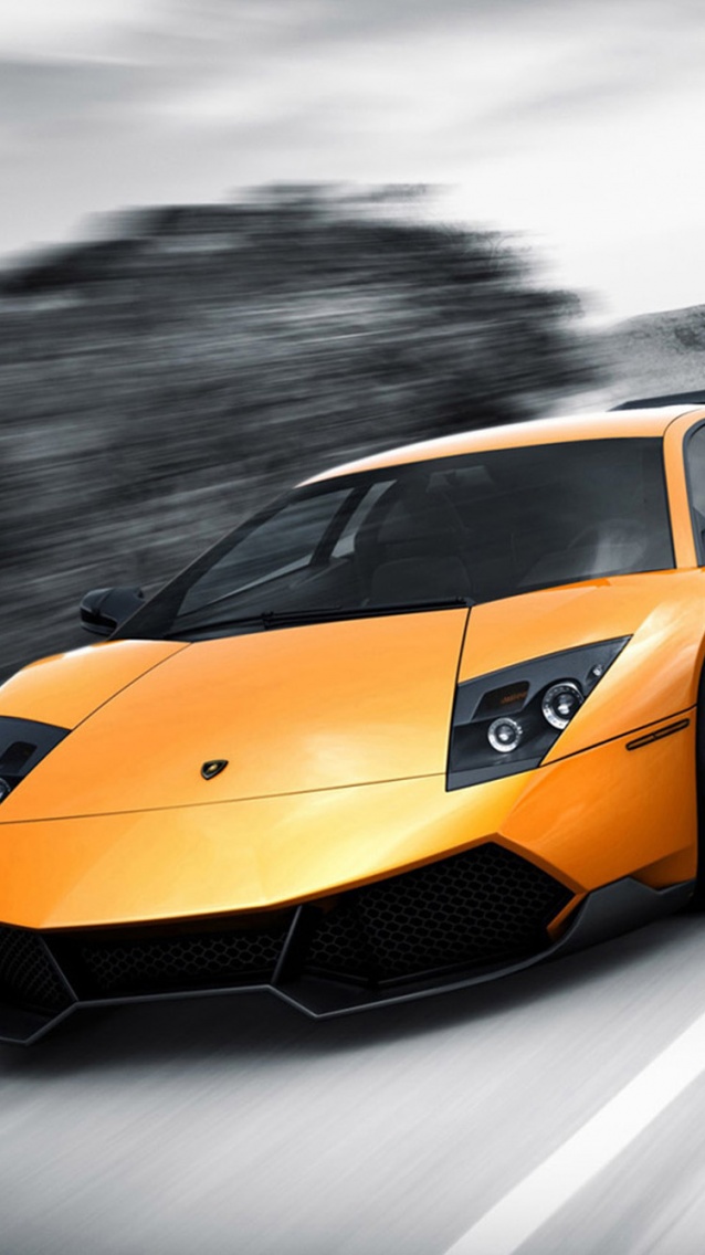 Yellow Lamborghini Murcielago iPhone 6 Wallpapers.jpg