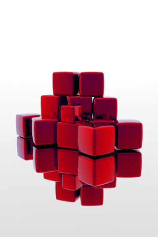 Cubes 3D - fond ecran mobile (1)