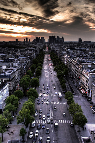 Voyage Paris Avenue Champs Elysee