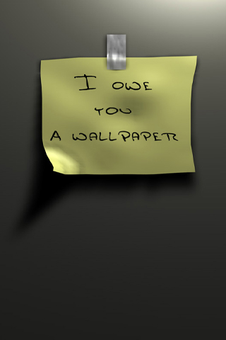 I owe you a wallpaper