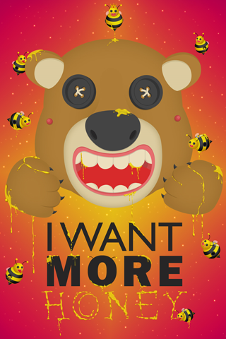 Honey Bear - Fond iPhone
