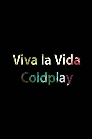 Viva la Vida - Coldplay - Fond iPhone