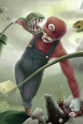 Mario fight Artwork - Fond iPhone.png