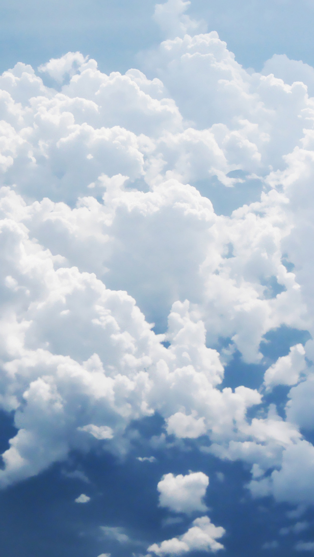 Clouds Aerial fond-iPhone-5